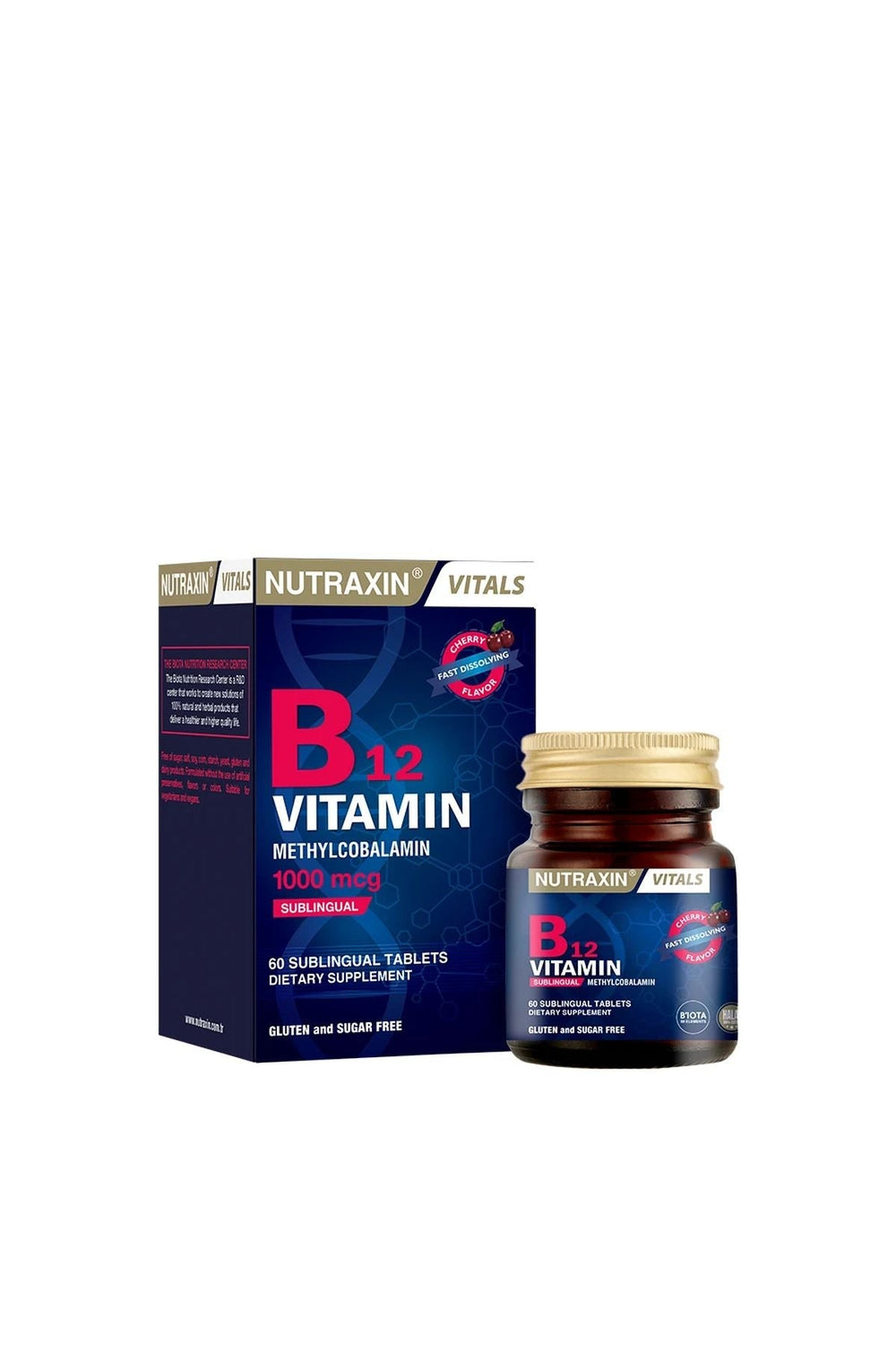 Nutraxin Vitamin B12 1000 mcg 60 Dilaltı Tablet