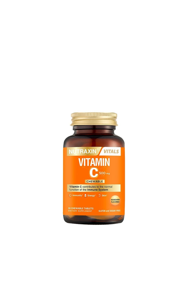 Nutraxin Vitamin C Chewable 500 mg 30 Çiğneme Tableti