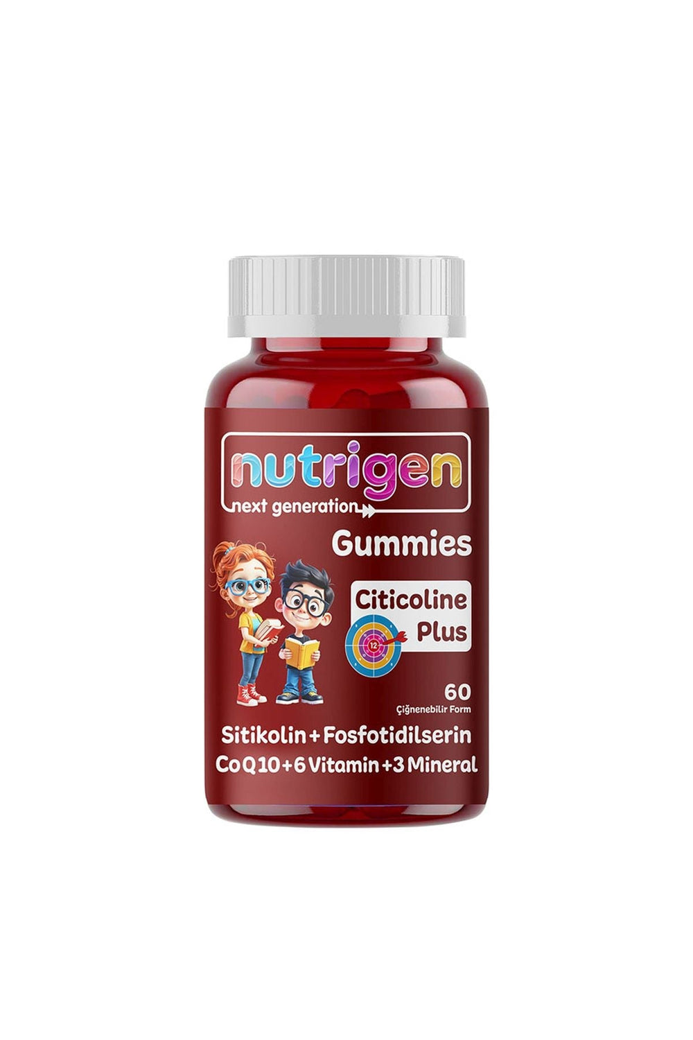 Nutrigen Gummies Citicoline Plus 60 Çiğnenebilir Form