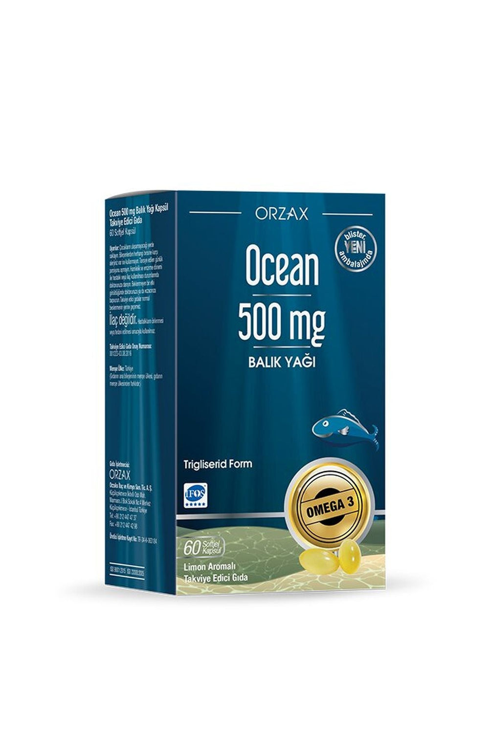 Orzax Ocean 500 mg 60 Soft Jel
