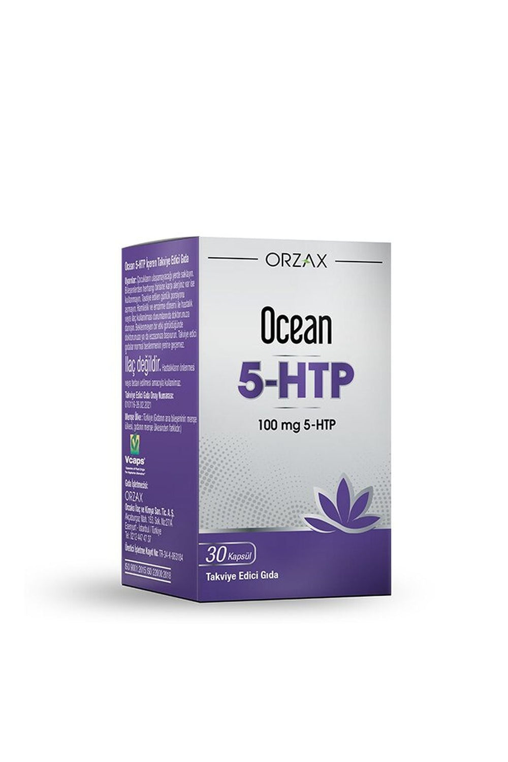 Orzax Ocean 5-HTP 100 mg 30 Kapsül