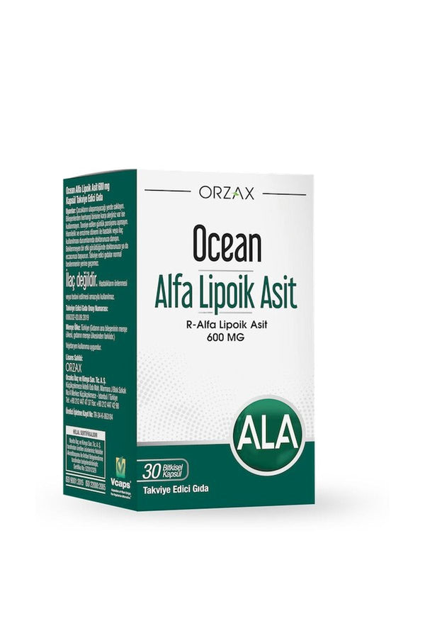 Orzax Ocean Alfa Lipoik Asit 600 mg 30 Kapsül