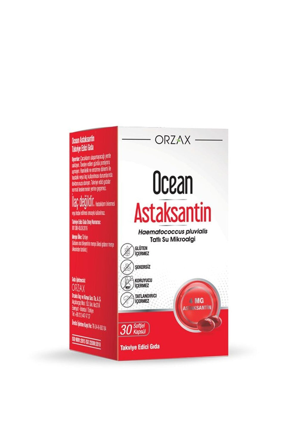 Orzax Ocean Astaksantin 4 mg 30 Soft Jel