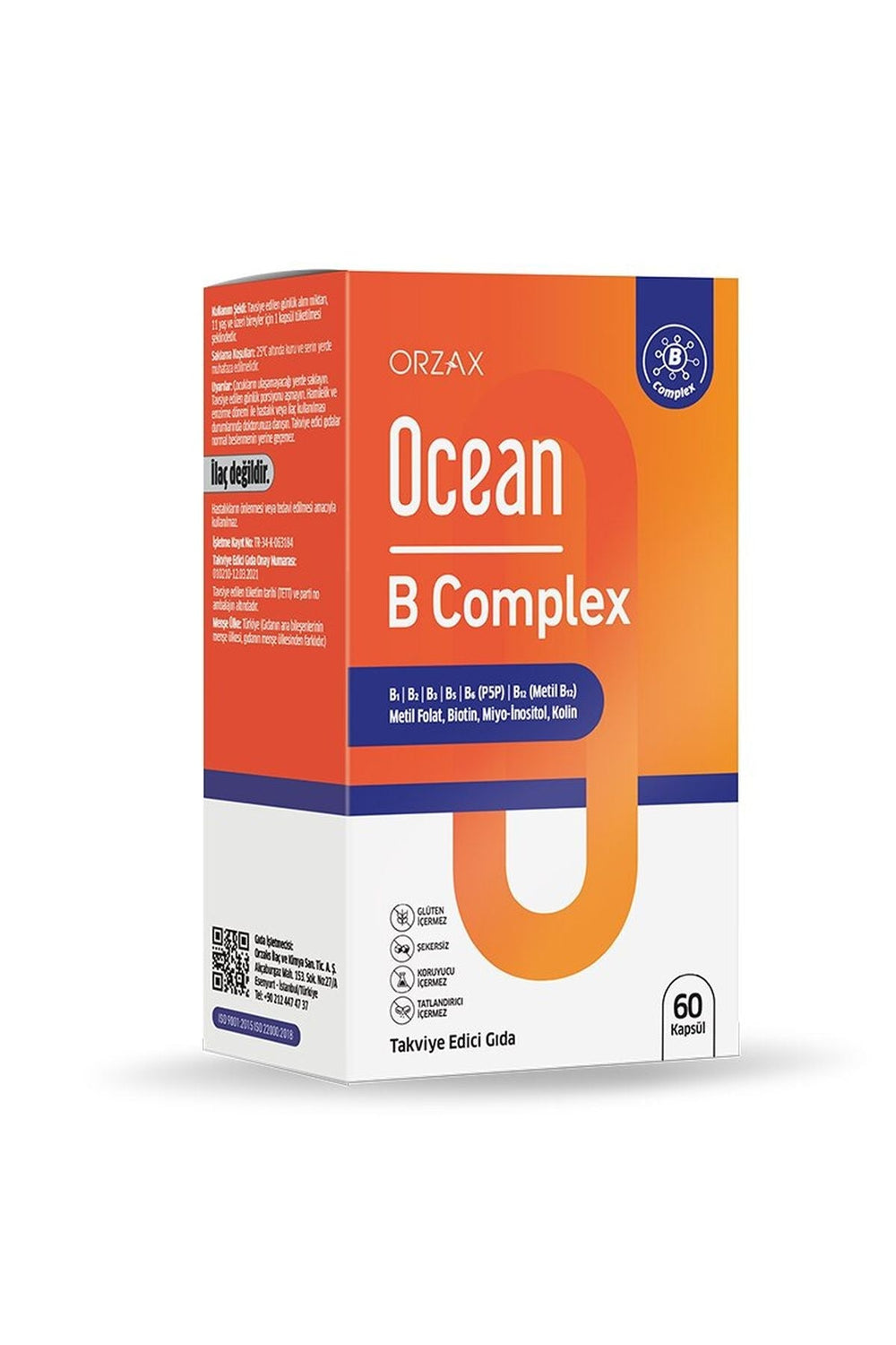Orzax Ocean B Complex 60 Kapsül