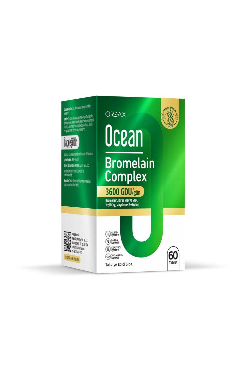 Orzax Ocean Bromelain Complex 60 Tablet