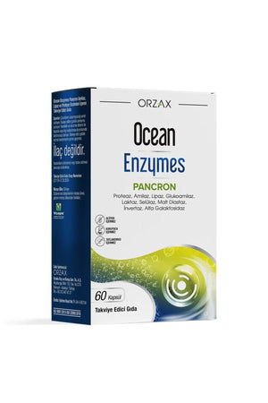 Orzax Ocean Enzymes Pancron 60 Kapsül