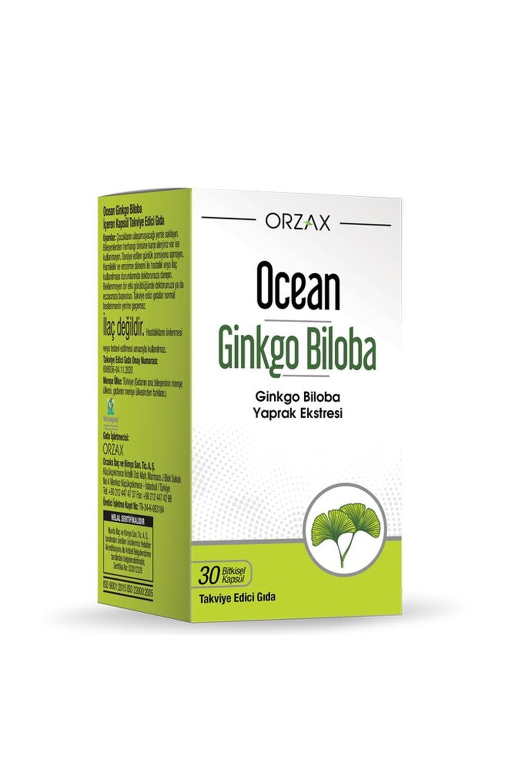 Orzax Ocean Ginkgo Biloba 120 mg 30 Kapsül