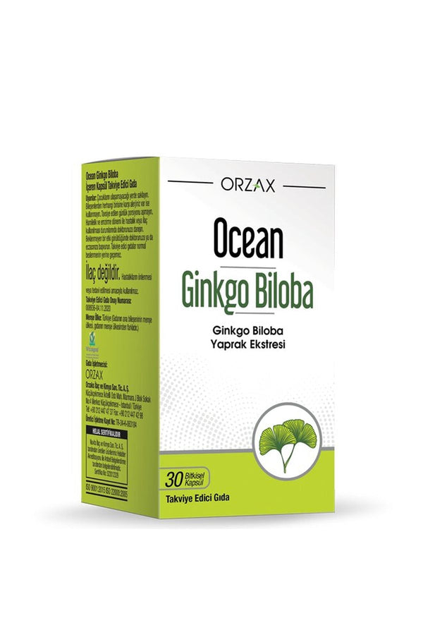 Orzax Ocean Ginkgo Biloba 120 mg 30 Kapsül
