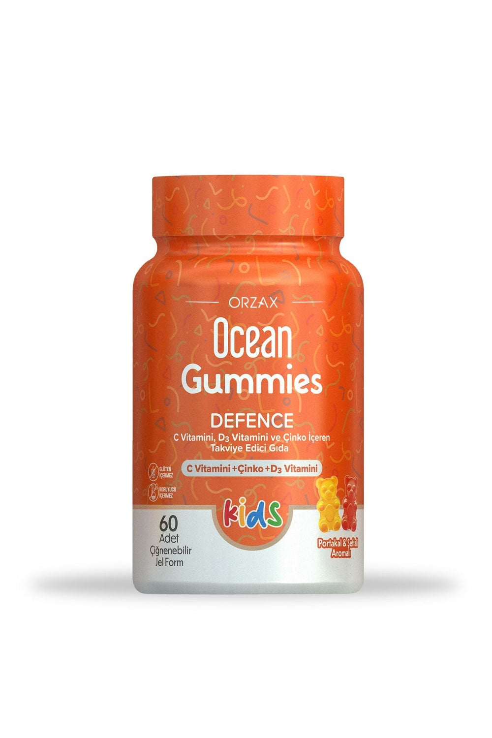 Orzax Ocean Gummies Defence Kids 60 Çiğnenebilir Form