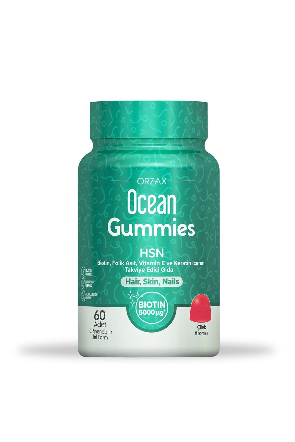 Orzax Ocean Gummies HSN Vitamin Kompleks 60 Çiğnenebilir Form