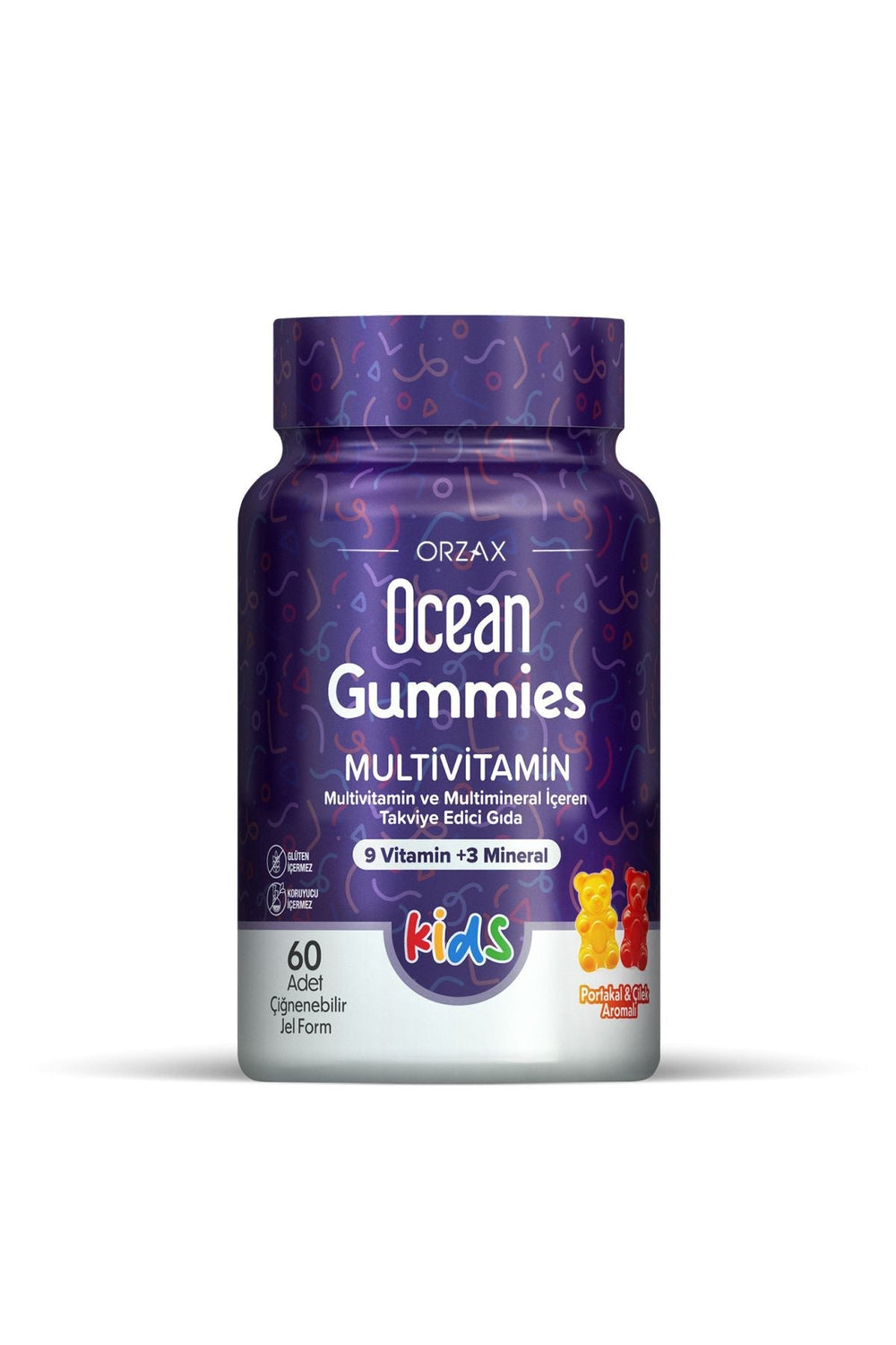 Orzax Ocean Gummies Multivitamin Kids 60 Çiğnenebilir Form