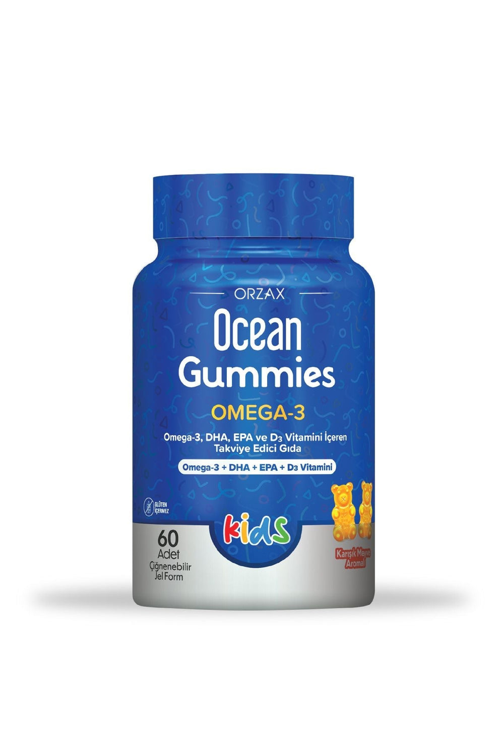 Orzax Ocean Gummies Omega-3 Kids 60 Çiğnenebilir Form