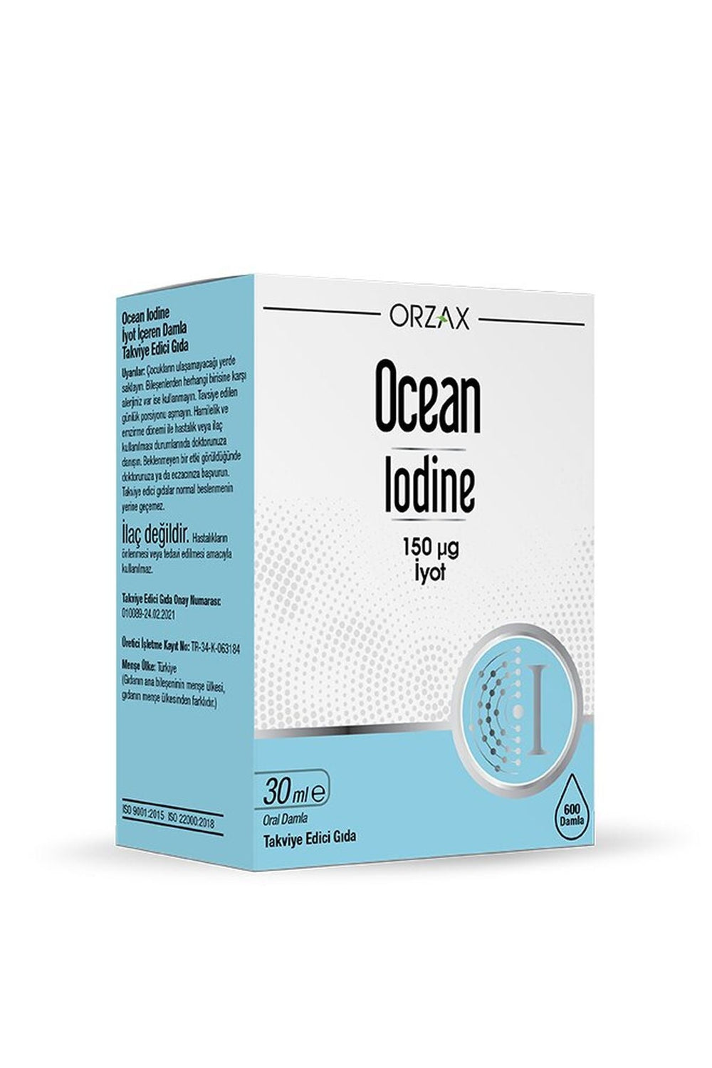 Orzax Ocean Iodine 150 mcg 30 ml