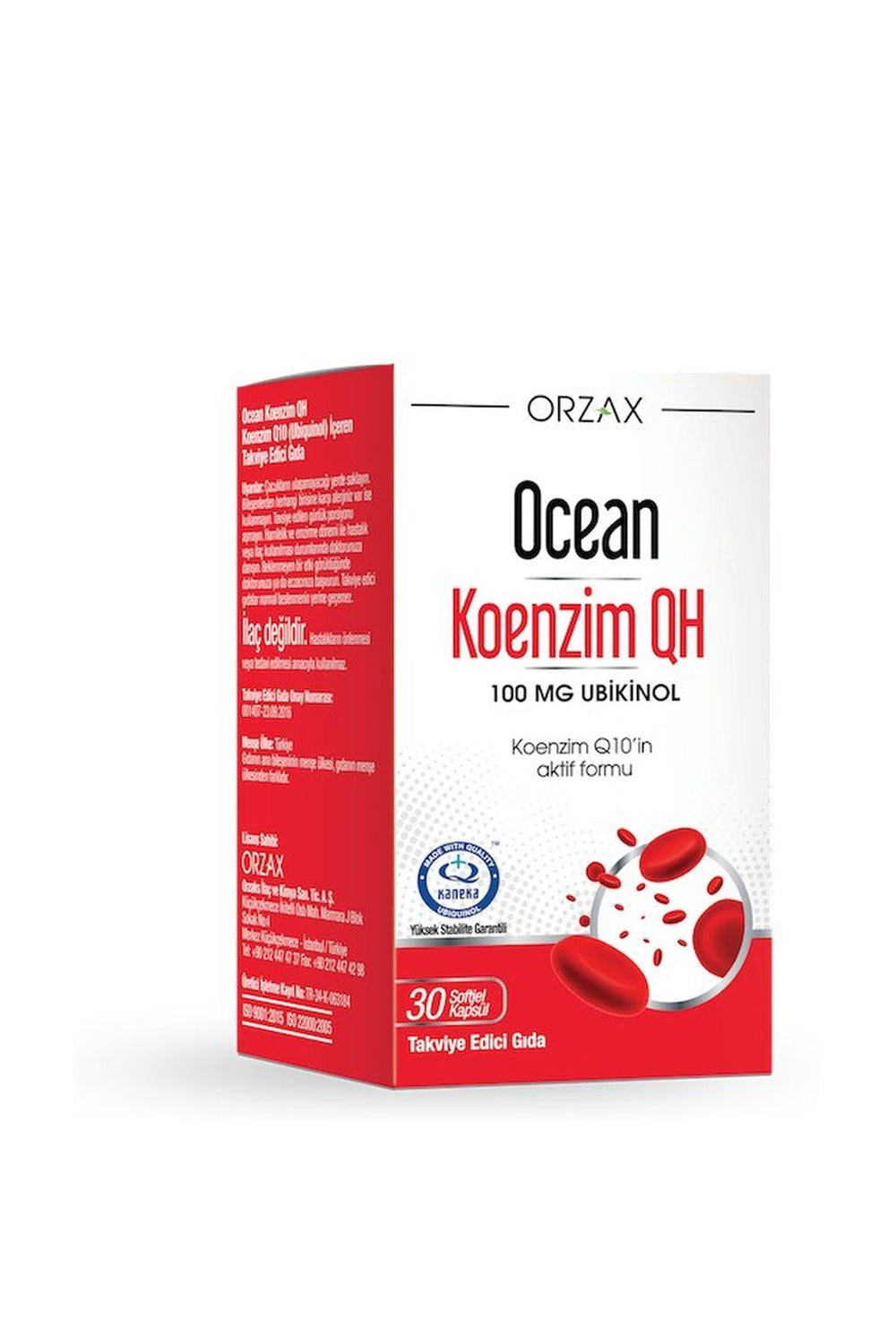 Orzax Ocean Koenzim QH 100 mg 30 Soft Jel