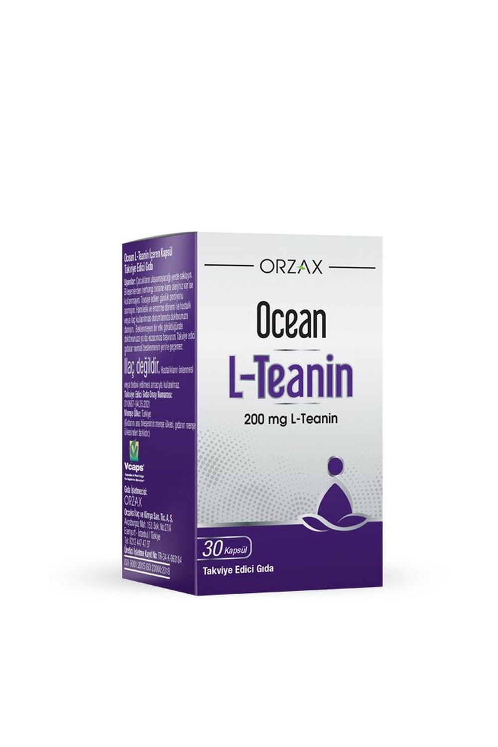 Orzax Ocean L-Teanin 200 mg 30 Kapsül
