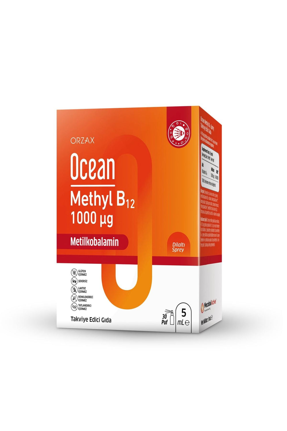 Orzax Ocean Methyl B12 1000 mcg 5 ml