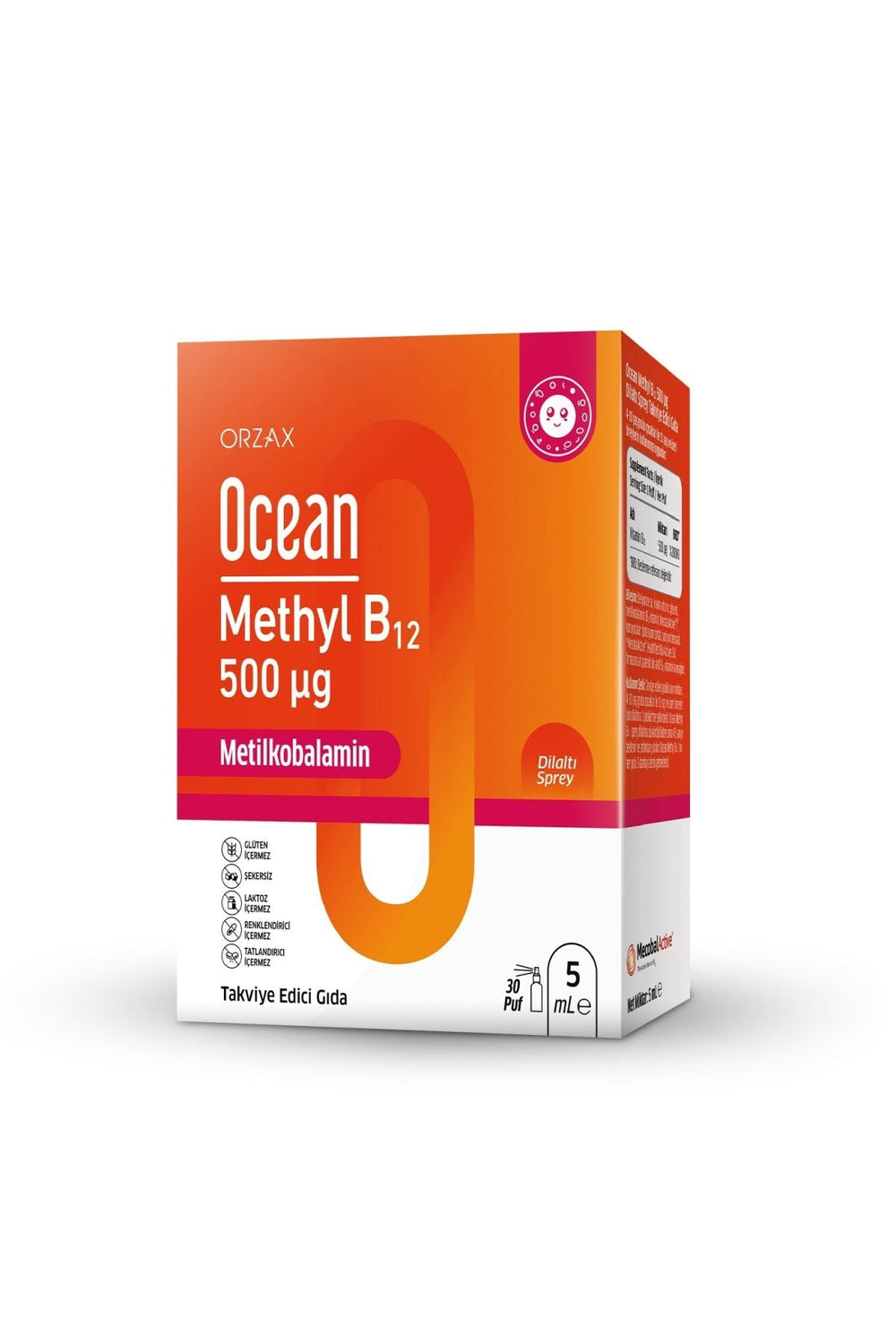 Orzax Ocean Methyl B12 500 mcg 5 ml