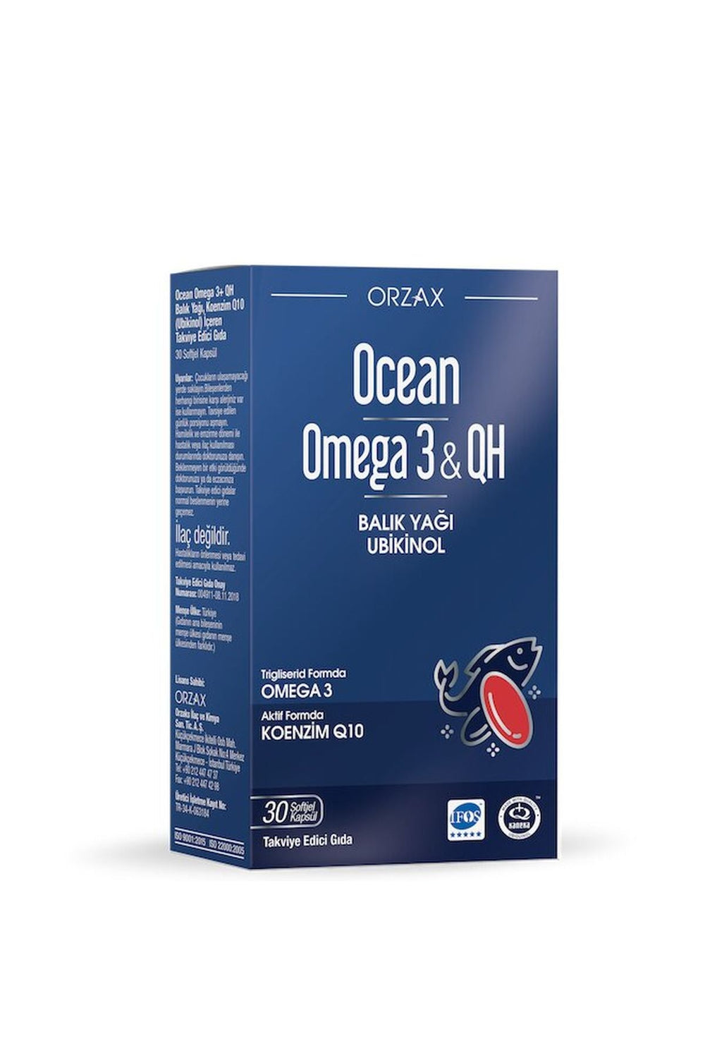 Orzax Ocean Omega-3 & QH 30 Soft Jel