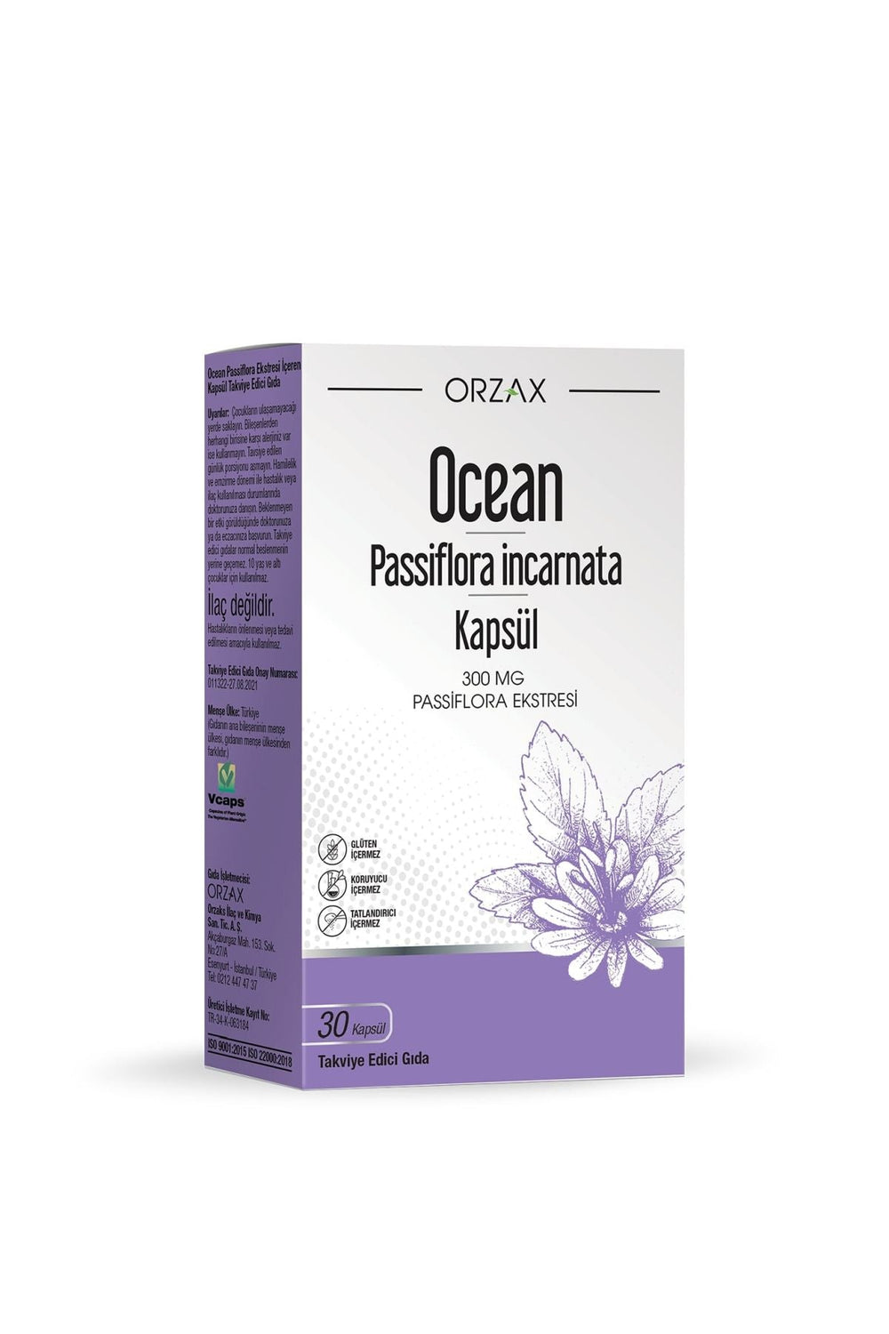 Orzax Ocean Passiflora incarnata 300 mg 30 Kapsül