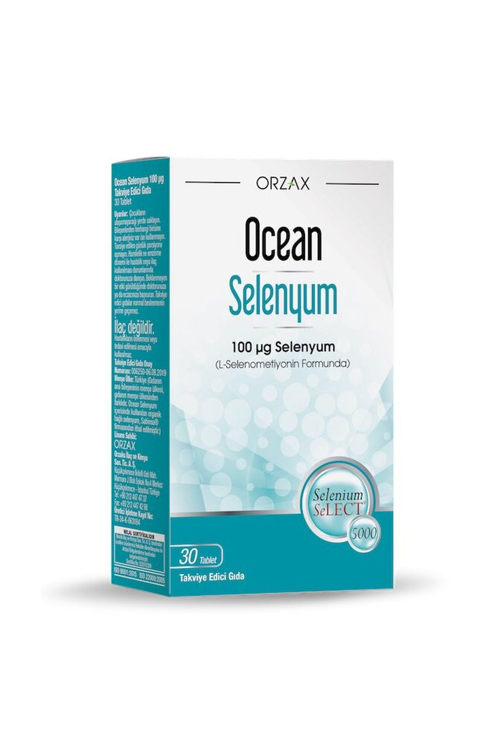 Orzax Ocean Selenyum 100 mcg 30 Tablet