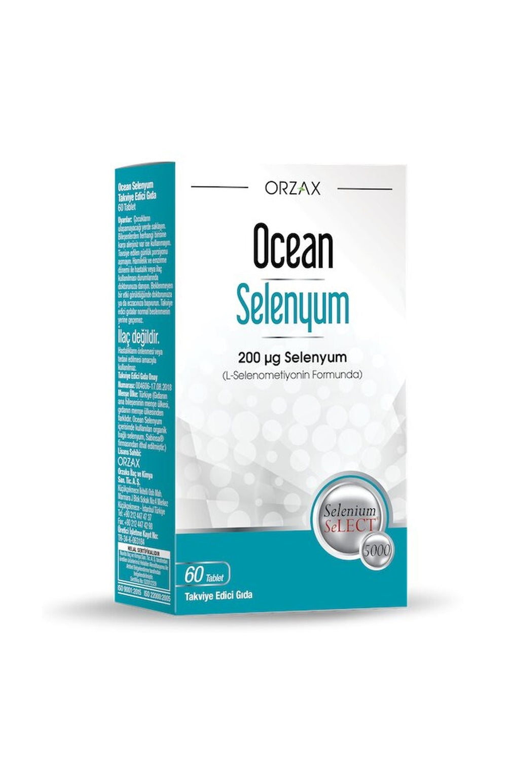 Orzax Ocean Selenyum 200 mcg 60 Tablet