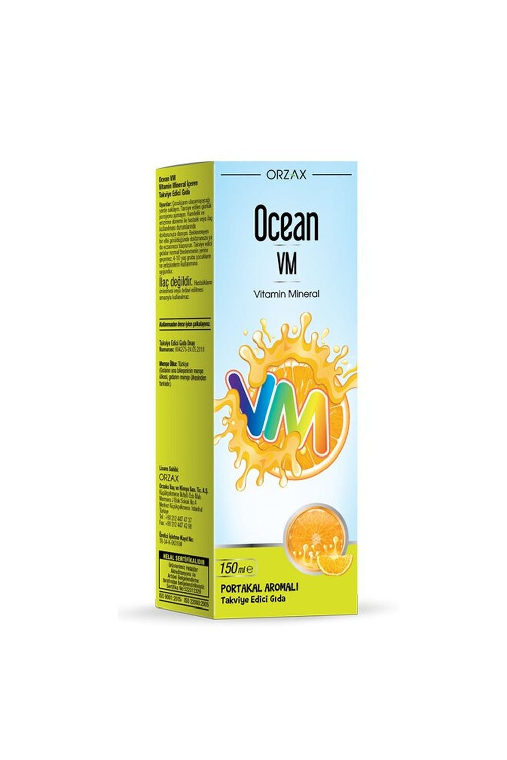 Orzax Ocean VM Şurup 150 ml