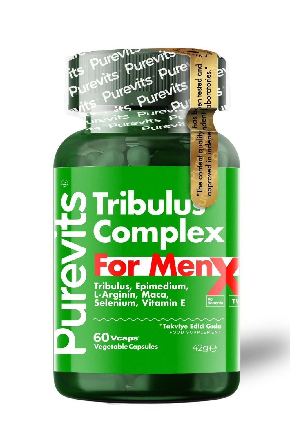 Purevits Tribulus Formen Complex Two Factor 60 Kapsül