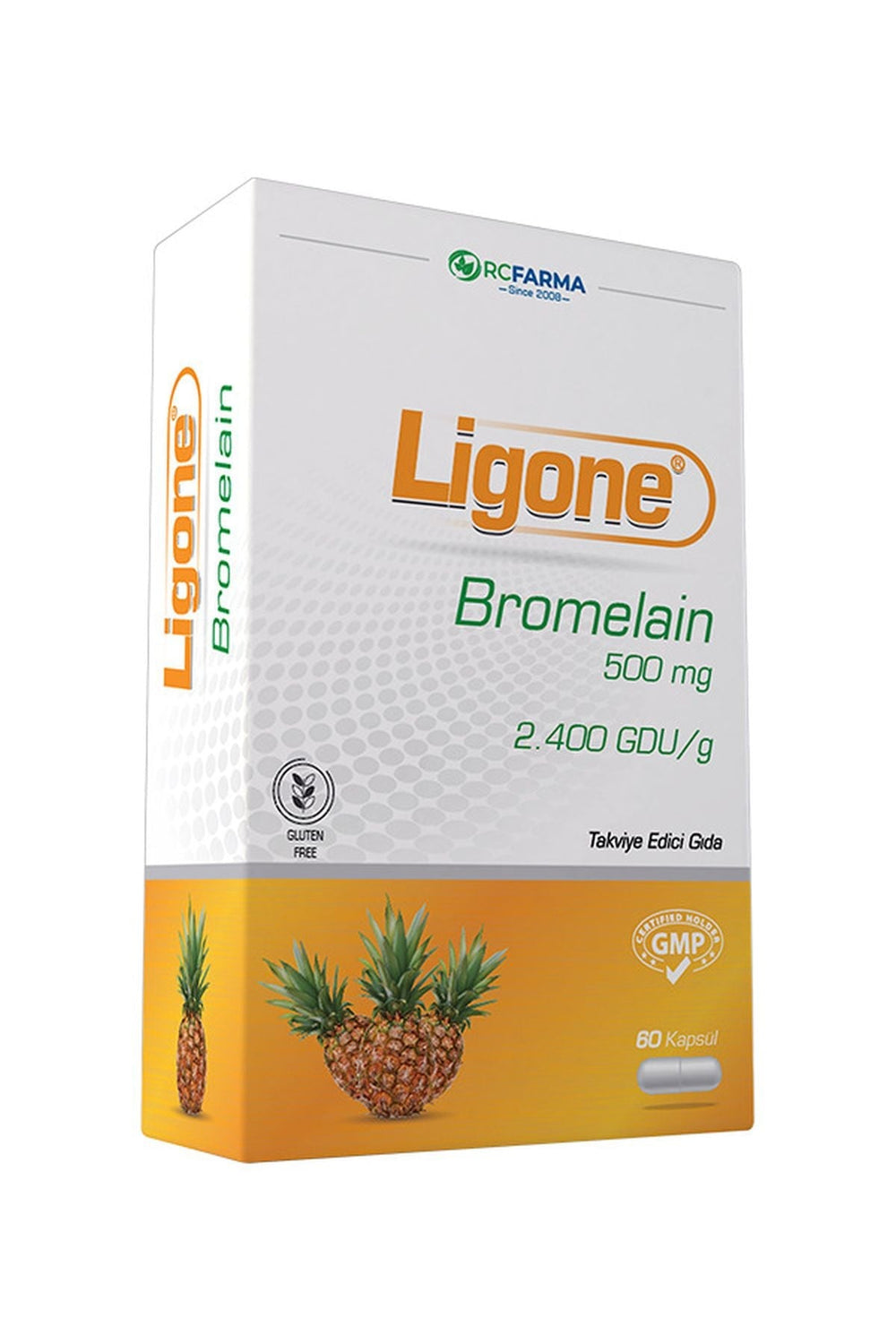 RC Farma Ligone Bromelain 500 mg 60 Kapsül
