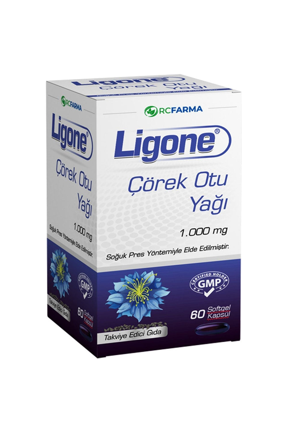 RC Farma Ligone Çörek Otu Yağı 1000 mg 60 Soft Jel