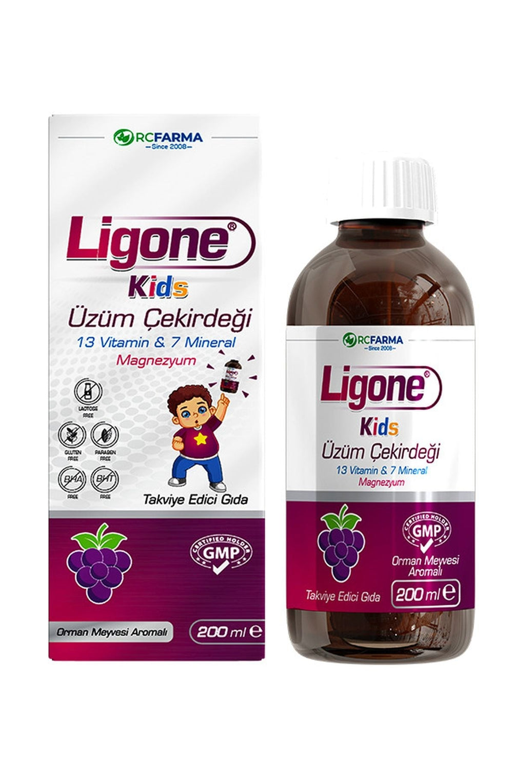 RC Farma Ligone Kids Üzüm Çekirdeği 200 ml