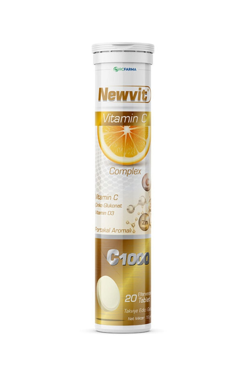 RC Farma Newvit Vitamin C Complex 20 Efervesan Tablet