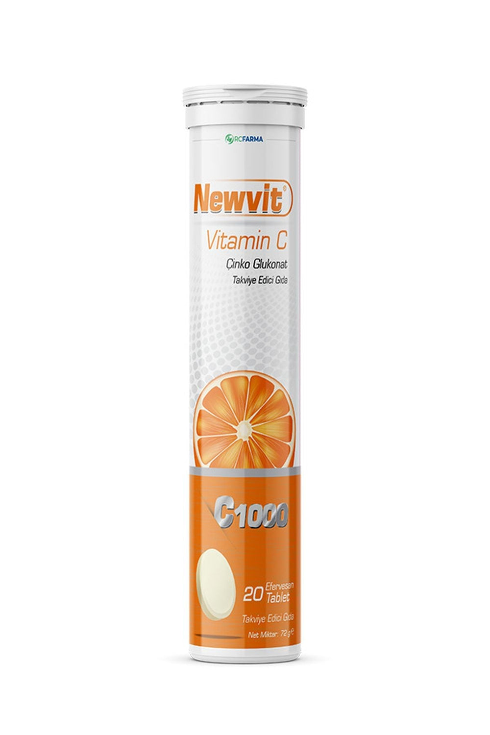 RC Farma Newvit Vitamin C-Çinko 20 Efervesan Tablet