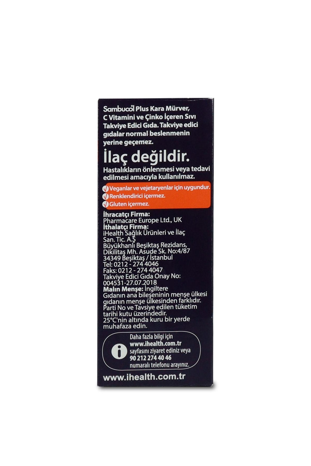 Sambucol Plus Likit Şurup 120 ml
