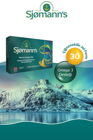 Sjømann’s Omega-3 High 30 Çiğnenebilir Form