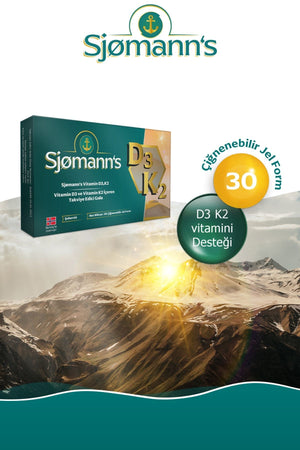 Sjømann's D3 & K2 30 Çiğnenebilir Form