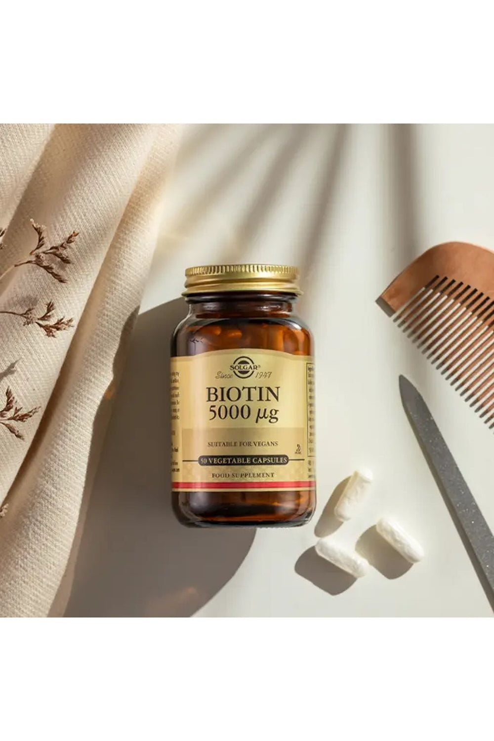 Solgar Biotin 5000 mcg 50 Kapsül