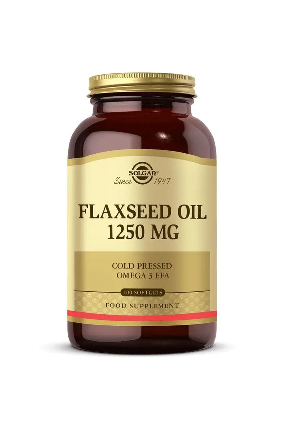 Solgar Flaxseed Oil 1250 mg 100 Soft Jel