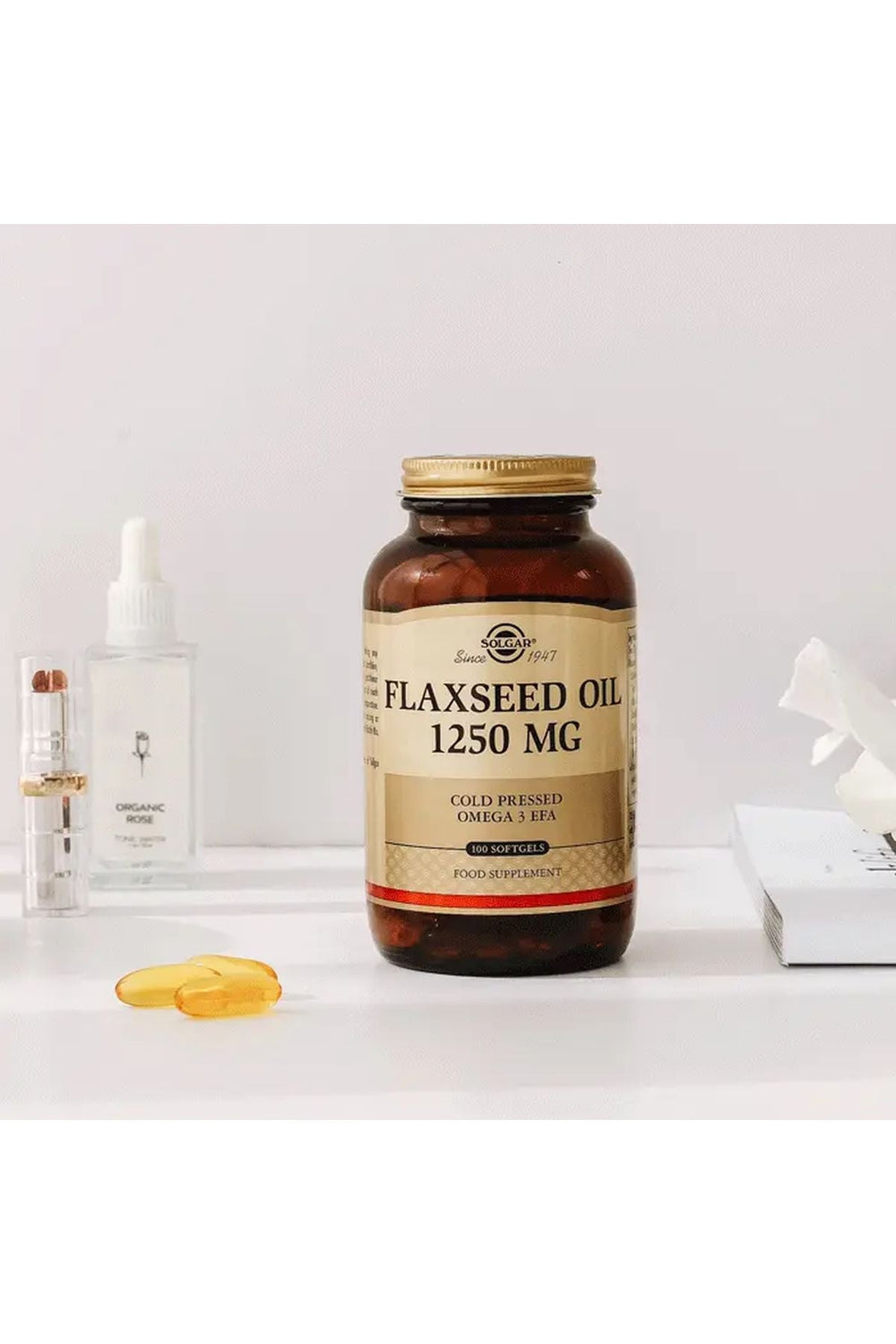 Solgar Flaxseed Oil 1250 mg 100 Soft Jel