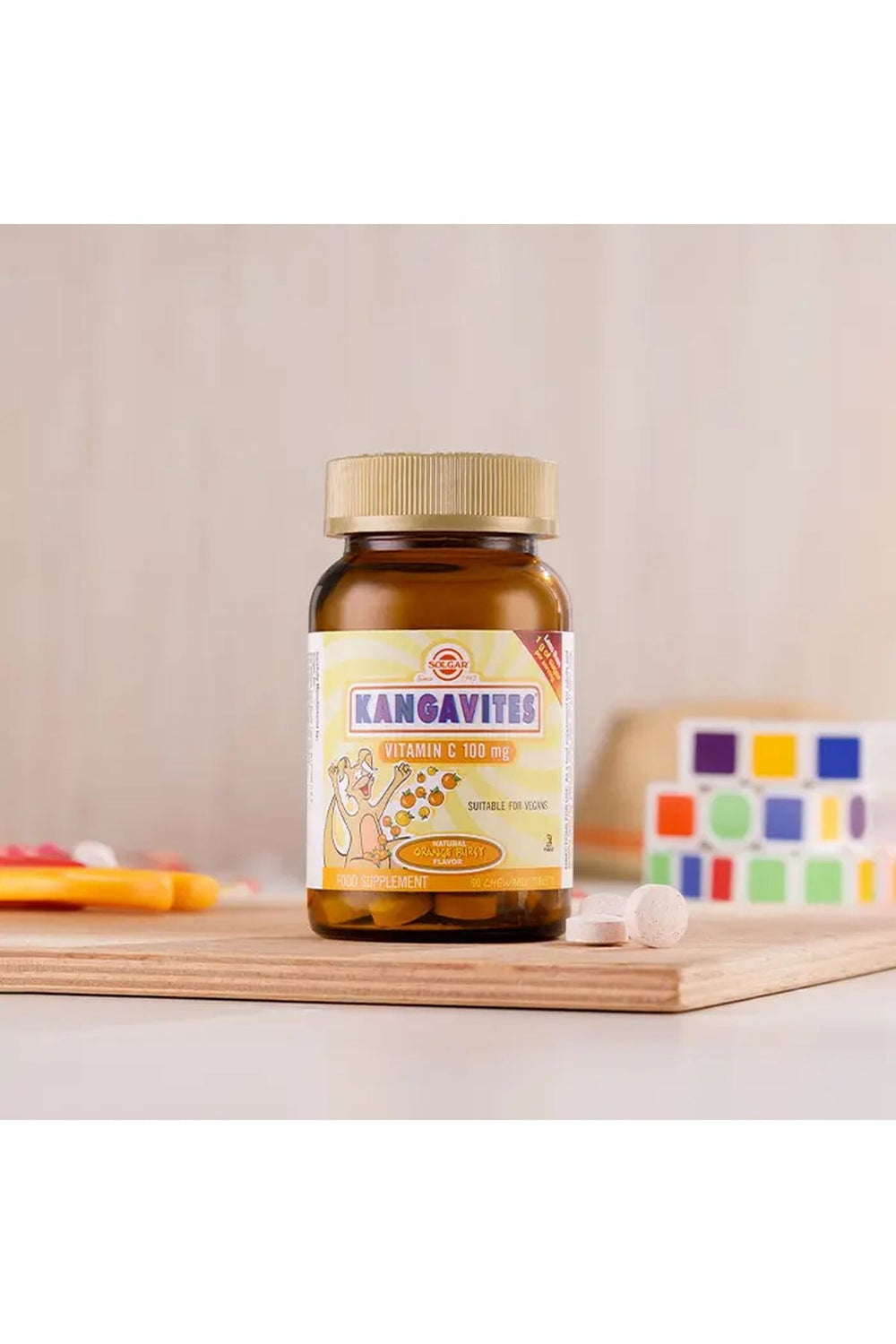 Solgar Kangavites Vitamin C 100 mg 90 Çiğneme Tableti