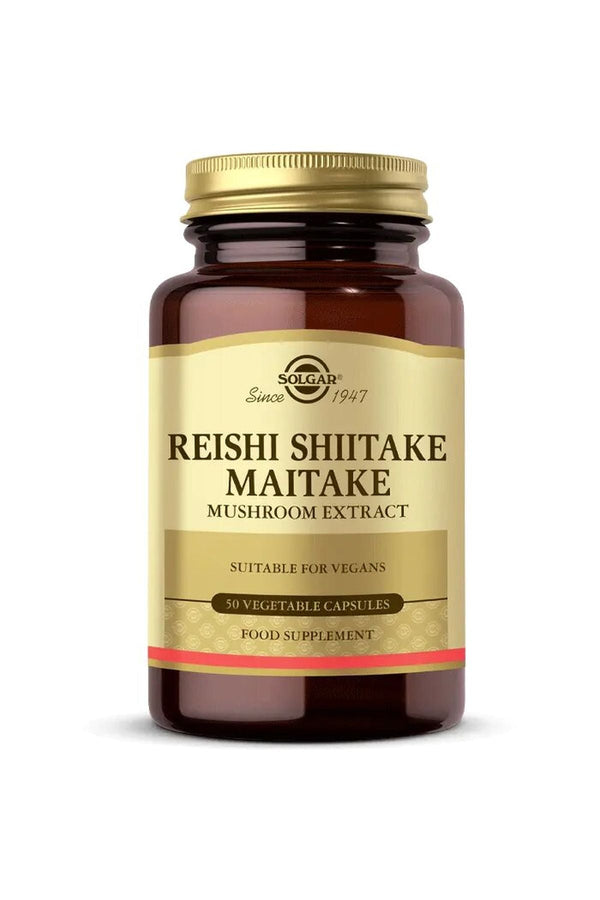 Solgar Reishi Shiitake Maitake Mushroom Extract 50 Kapsül