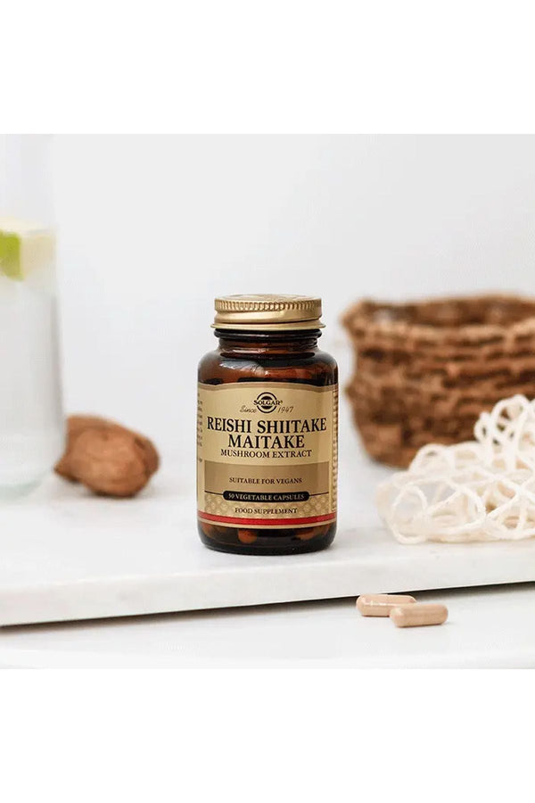 Solgar Reishi Shiitake Maitake Mushroom Extract 50 Kapsül