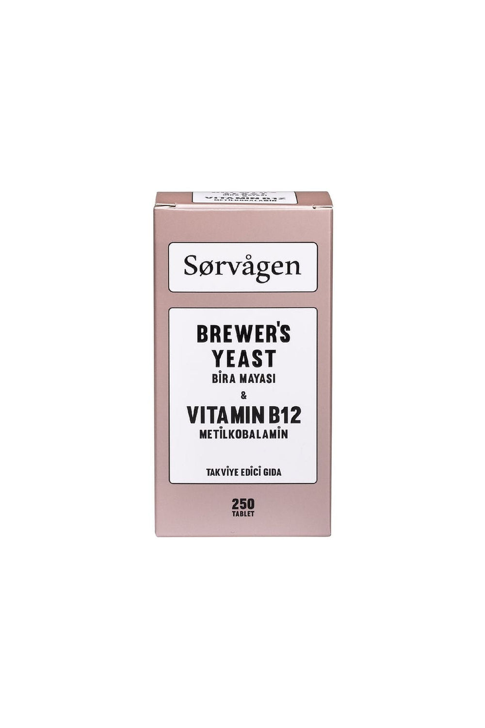 Sorvagen Brewer's Yeast (Bira Mayası) Vitamin B12 250 Tablet