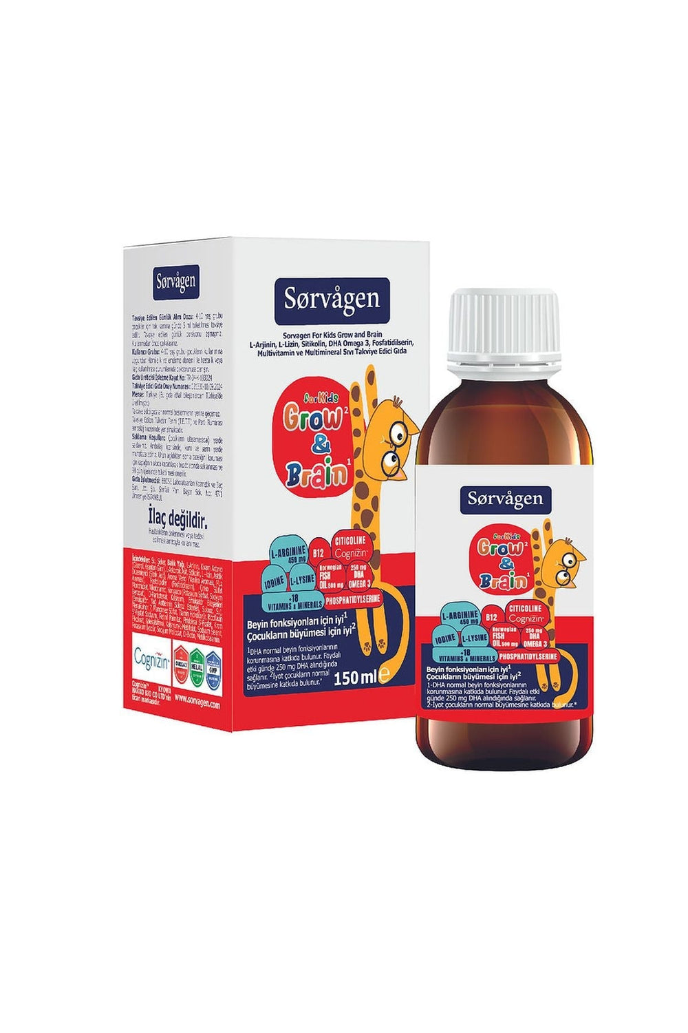 Sorvagen Grow & Brain For Kids 150 ml