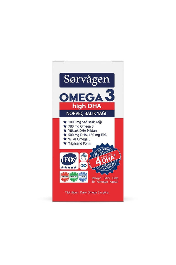 Sorvagen Omega-3 High DHA 50 Kapsül