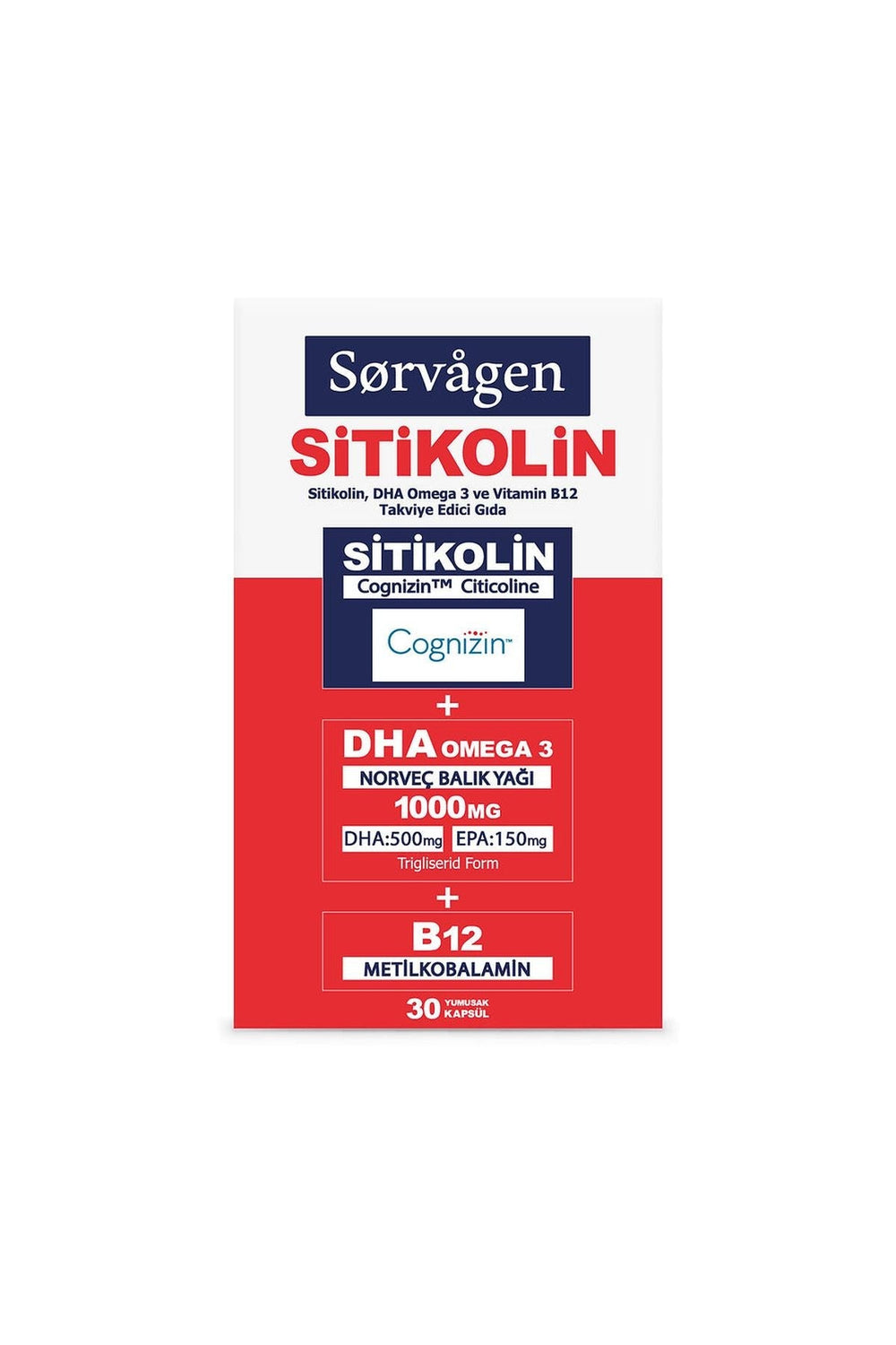 Sorvagen Sitikolin 30 Kapsül