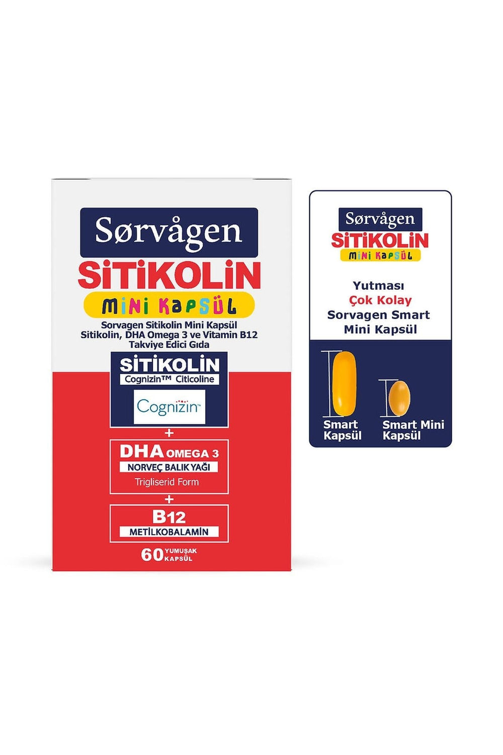 Sorvagen Sitikolin Mini 60 Kapsül