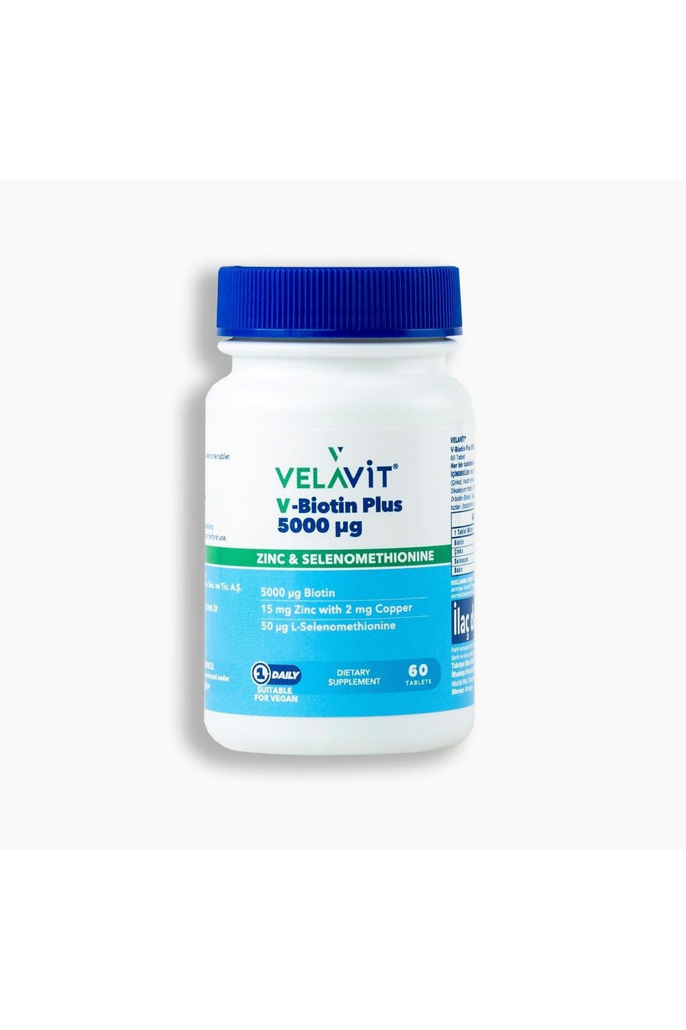 Velavit V-Biotin Plus 5000 mcg 60 Tablet