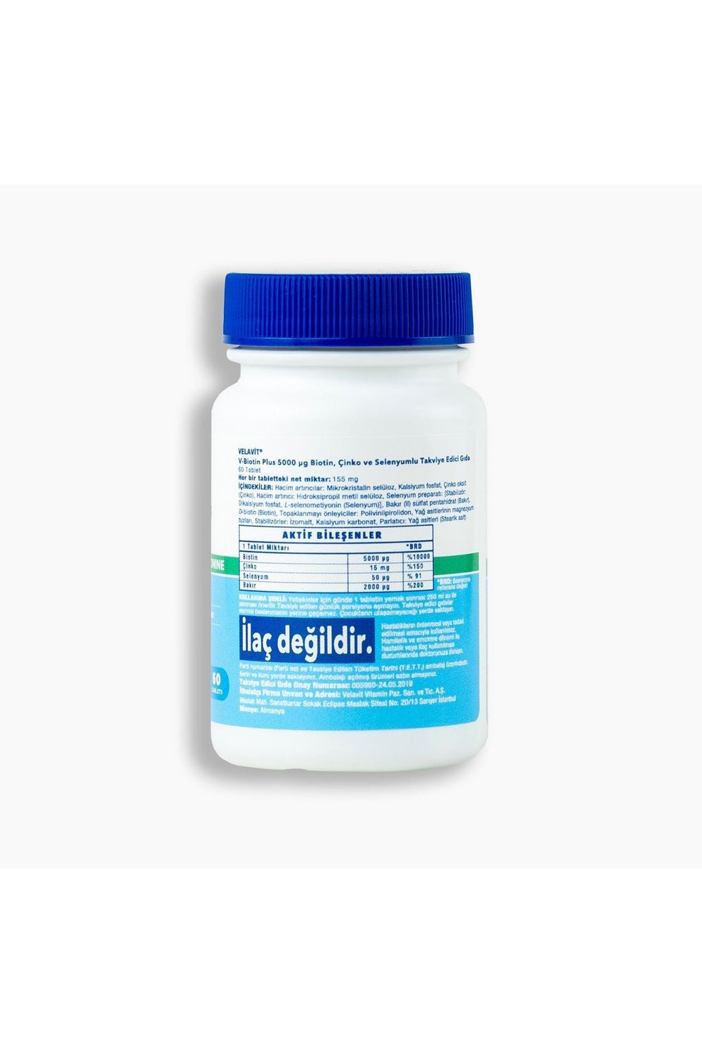 Velavit V-Biotin Plus 5000 mcg 60 Tablet