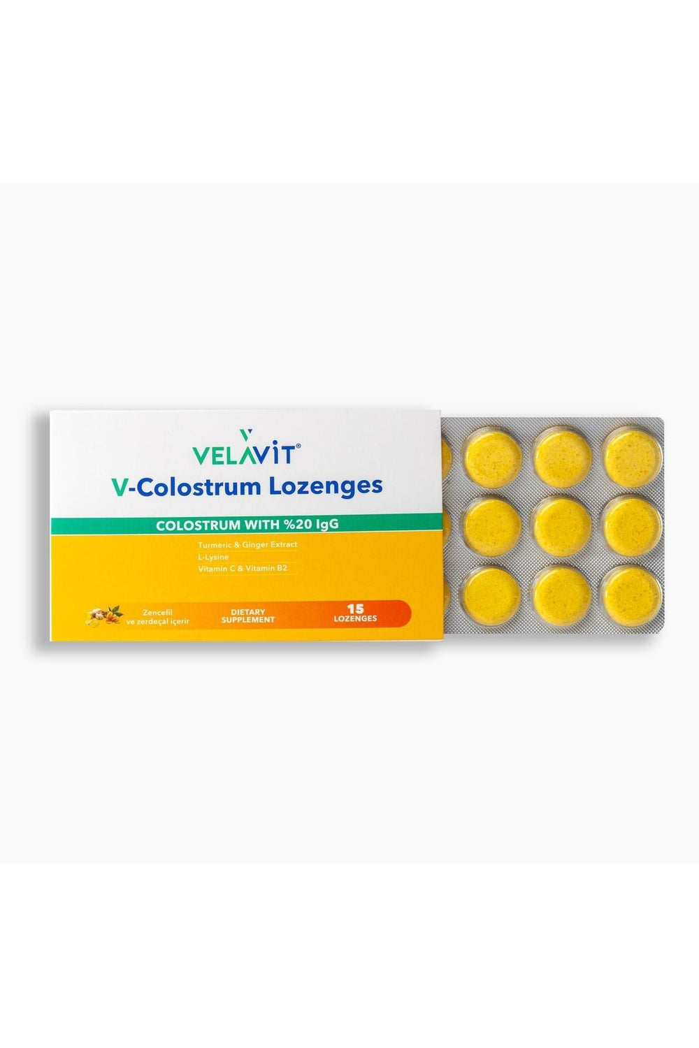 Velavit V-Colostrum Lozenges 15 Pastil