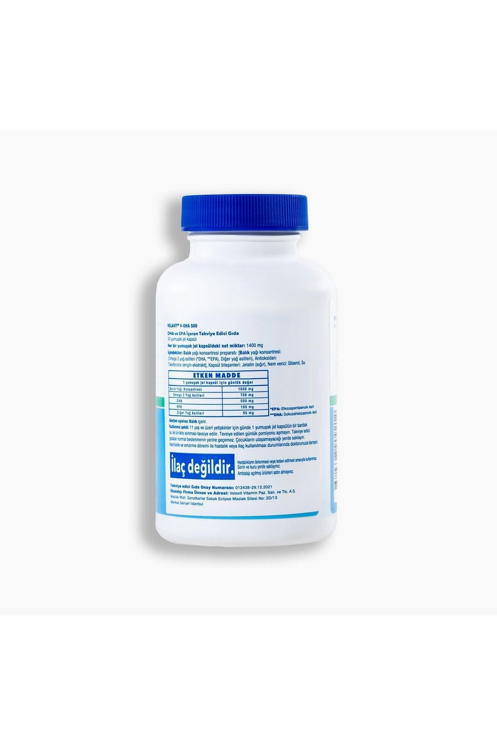 Velavit V-DHA 500 30 Soft Jel